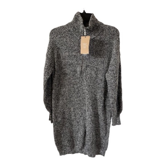 NWT Vero Moda Black High Neck Dress Size M - Picture 2 of 3